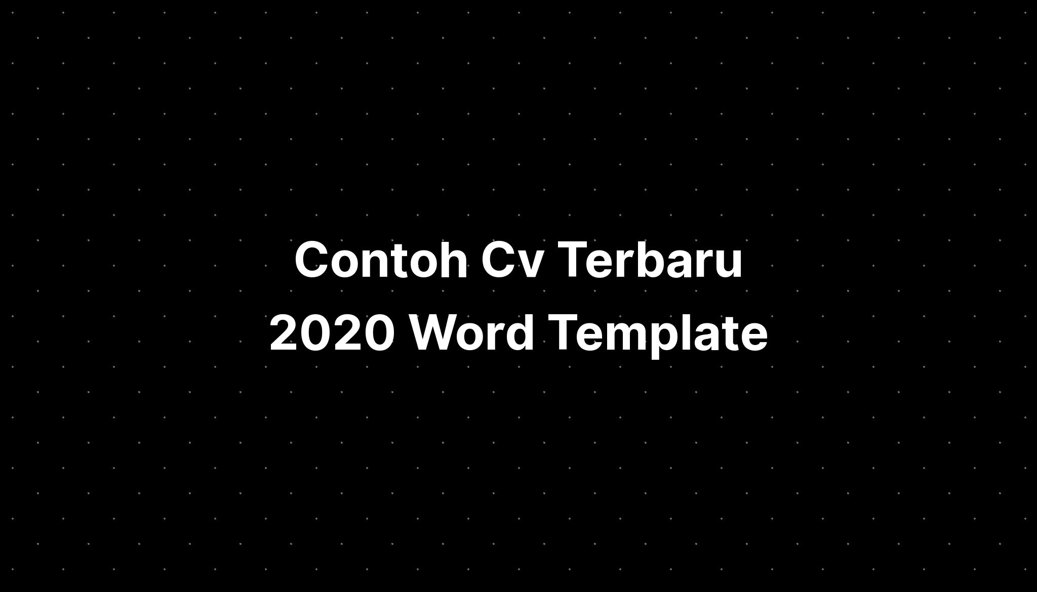 contoh-cv-terbaru-2020-word-template-imagesee